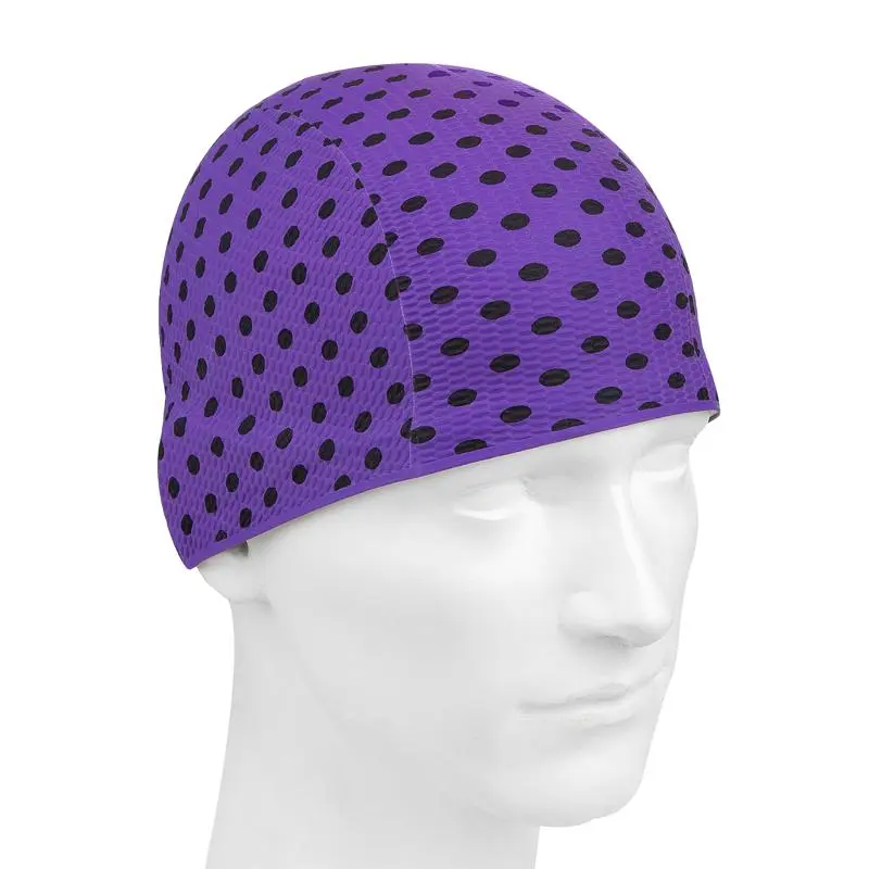 Шапочка для плавания Mad Wave Print Bubble Violet от магазина Супер Спорт